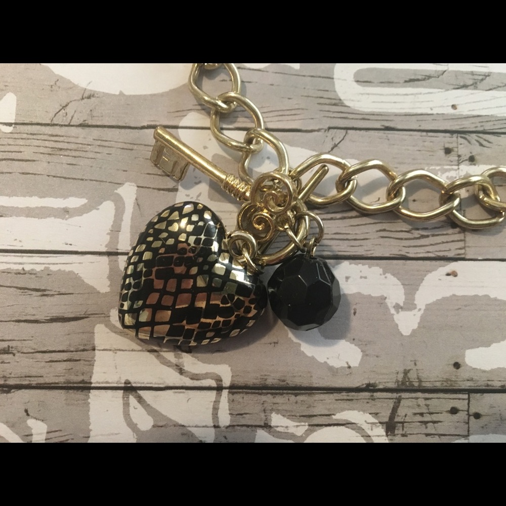 Heart and Key Chain Necklace
